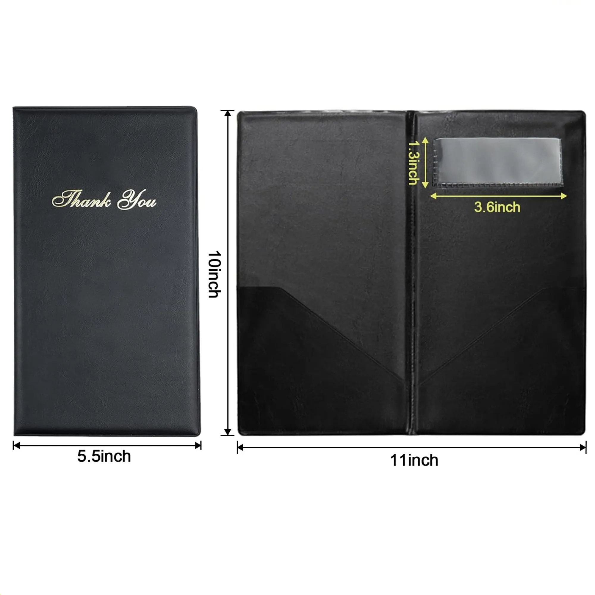 MOQ20 Restaurant Check Presenters With Card Holder 5