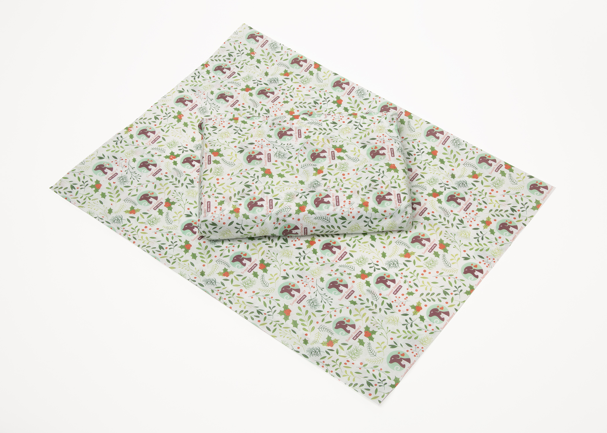 Full Color Custom White Full Sheet Tissue Paper (25.75" x 20")