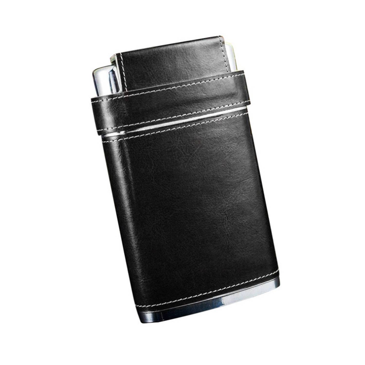 8 Oz Pocket Hip Flask W/ 3 Cups And Funnel 5