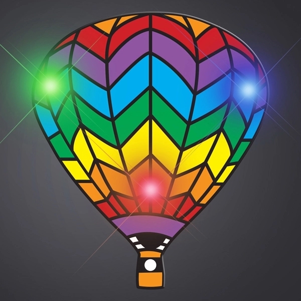 Rainbow Hot Air Balloon Body Light Blinkie 1