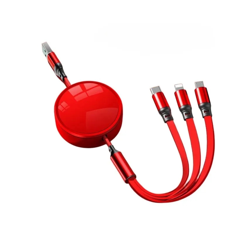 120W 3-in-1 Retractable Charging Cable 1