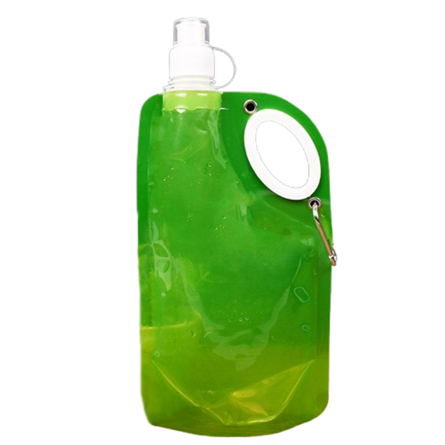 25oz PE Foldable Water Bottle w/ Carabiner 8