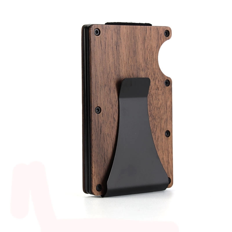 Wooden Rfid Blocking Anti Theft Card Holder Wallet 11