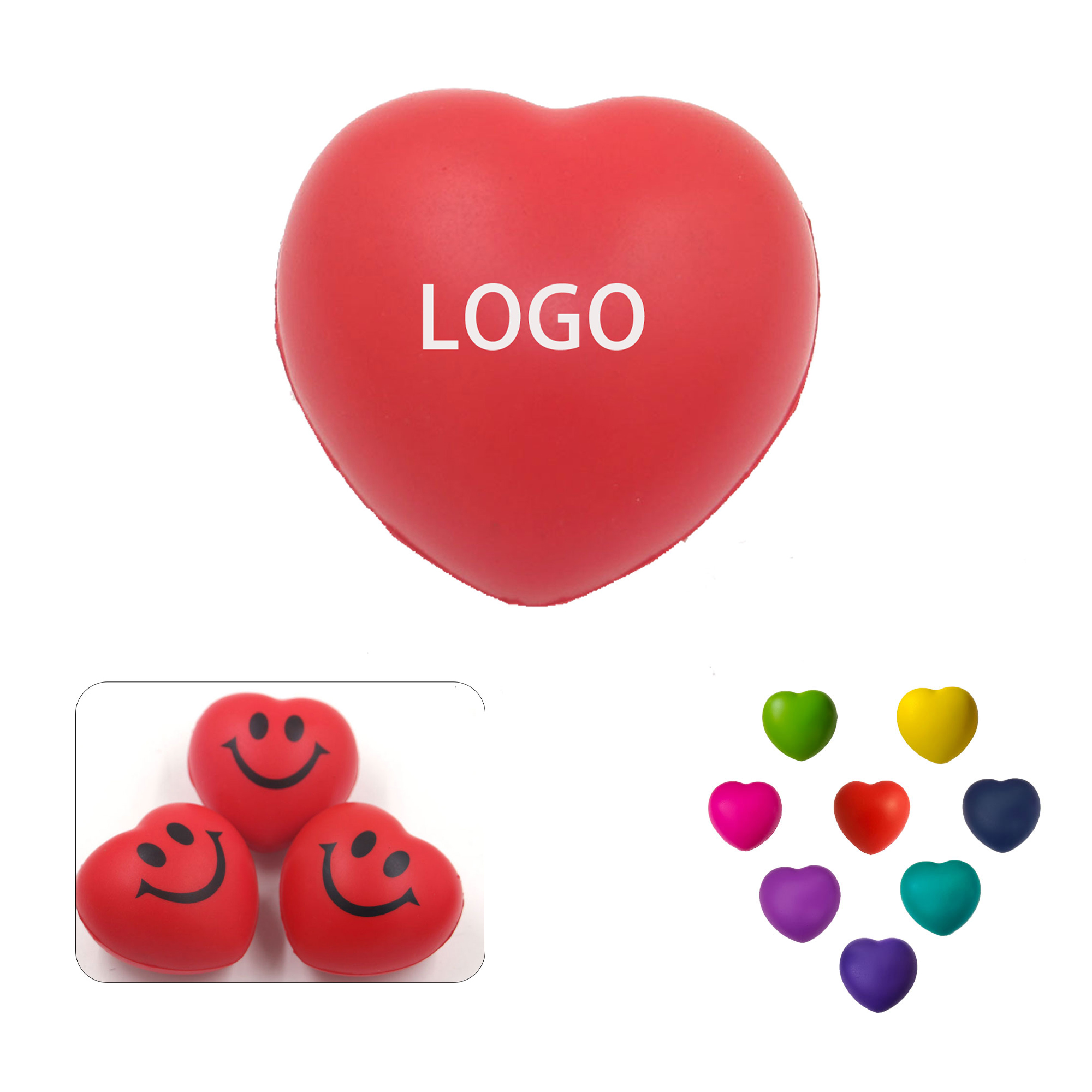 Soft Heart-Shaped Stress Relief Ball 1
