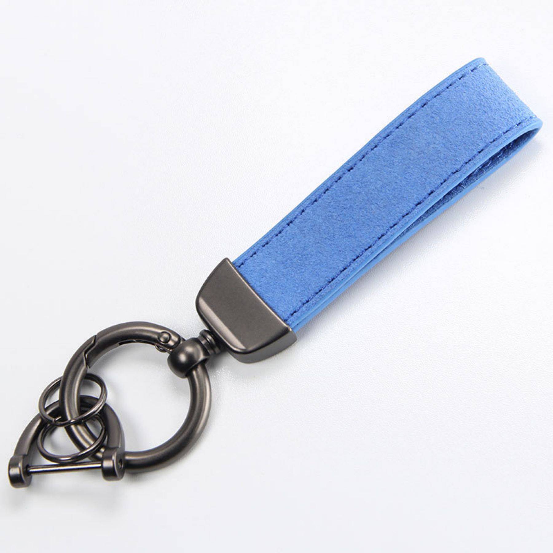 Universal Rotatable Leather Keychain 8