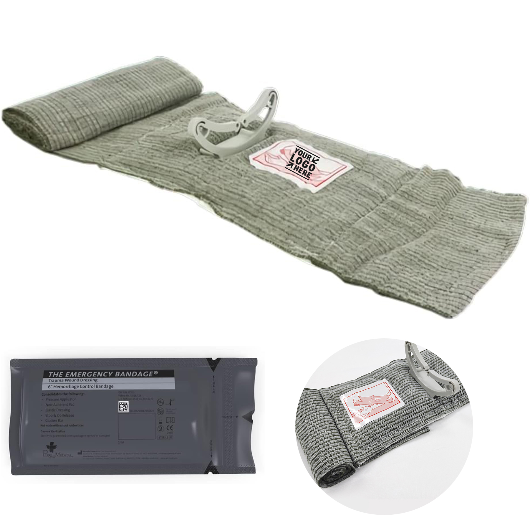 6" Israeli Battle Dressing Compression Bandage 2