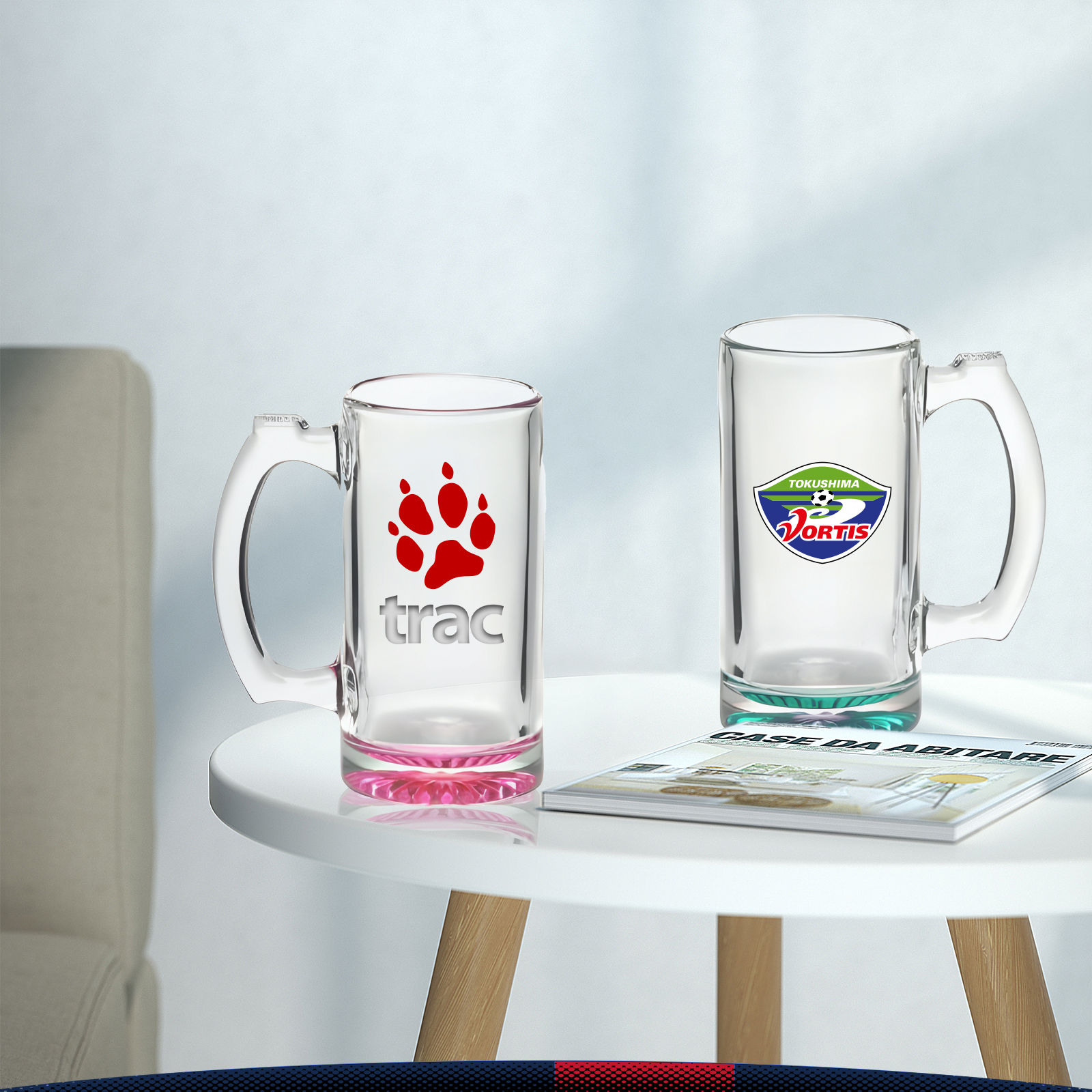 12 oz. Libbey Glass Beer Mugs 8