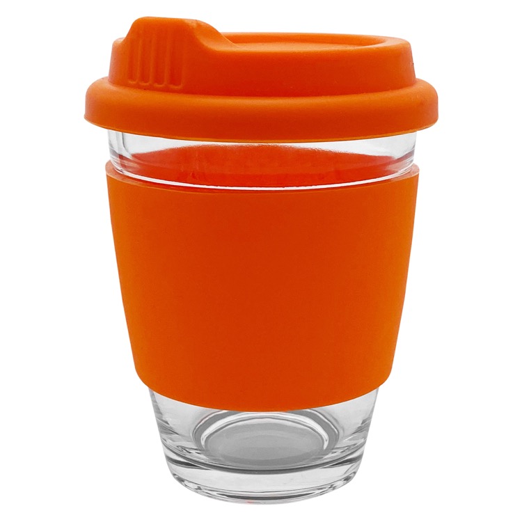 Carlo Glass Coffee Cup - Silicone Band 7