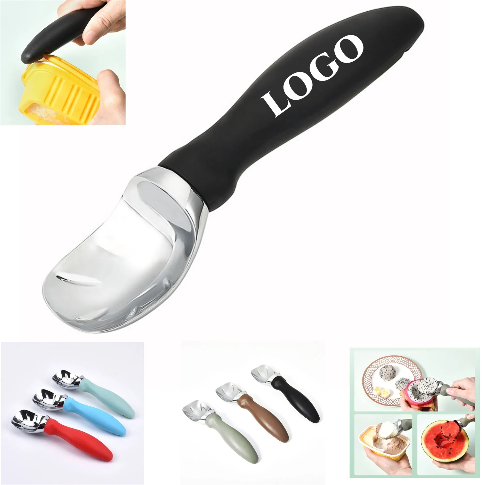 Deluxe Ice Cream Scoop With Lid Opener 2