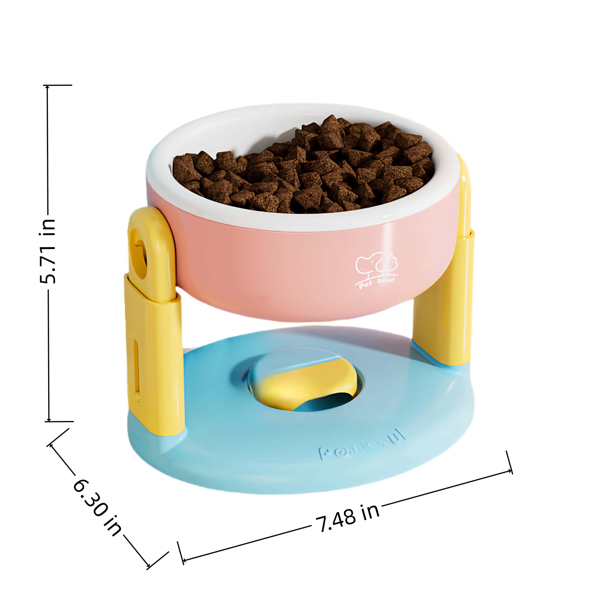 Adjustable PP Pet Elevated Bowl 2