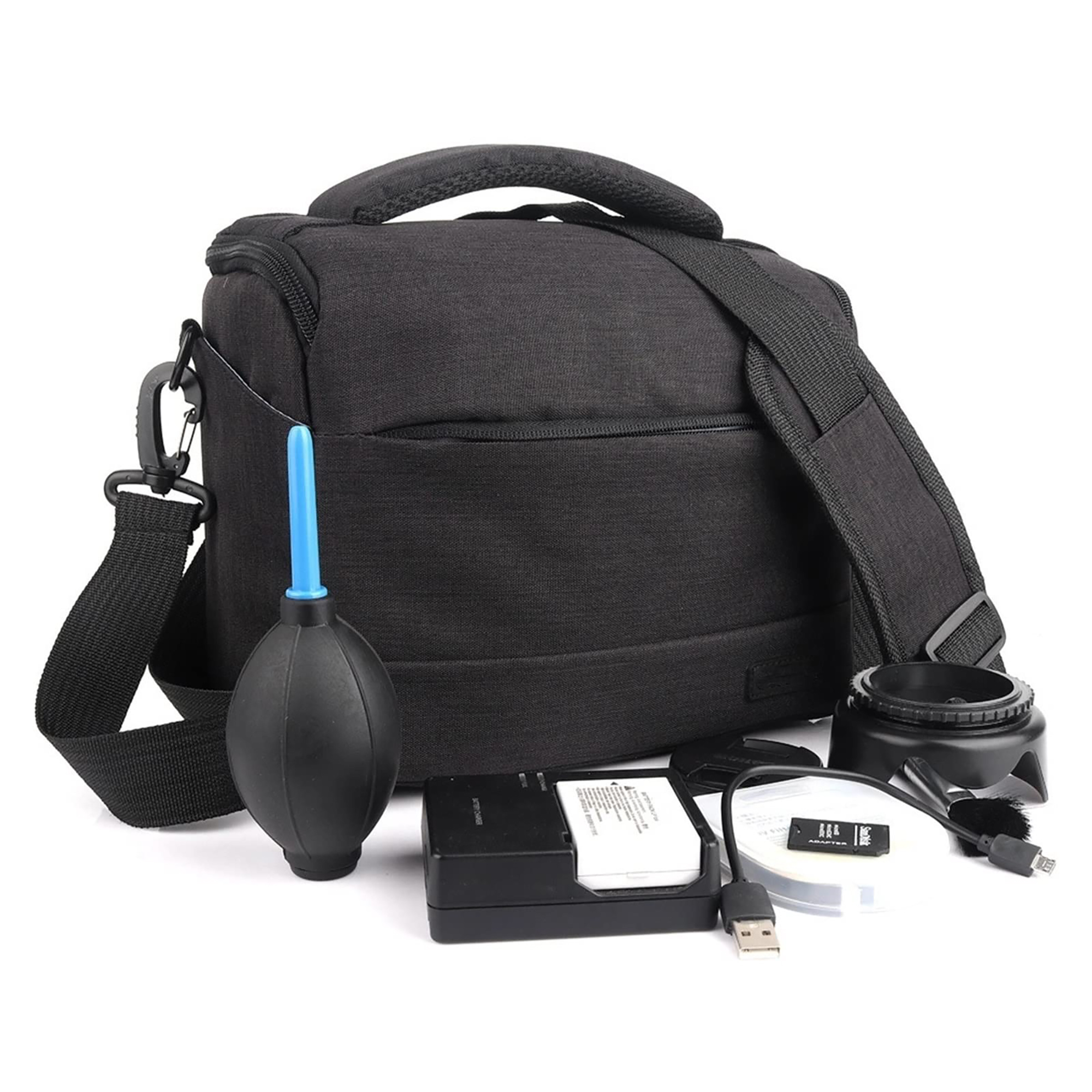 Waterproof Nylon Camera Bag with Adjustable Compartments 4