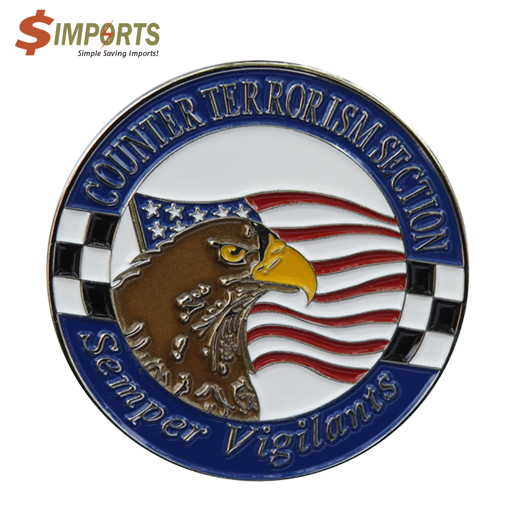 Soft Enamel Iron Coin (Simports)