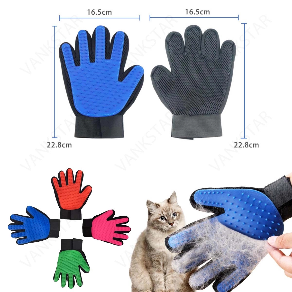 Pet Grooming Glove Brush 1