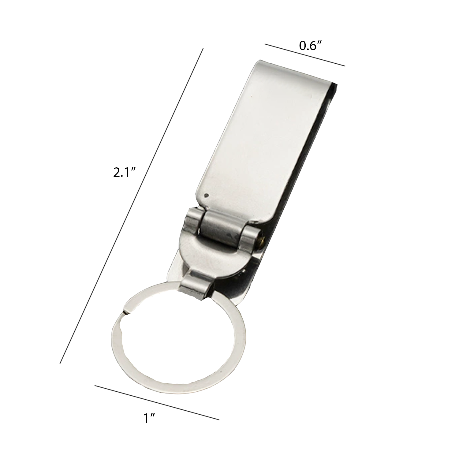 Heavy Duty Stainless Steel Security Belt Clip Key Chain 1
