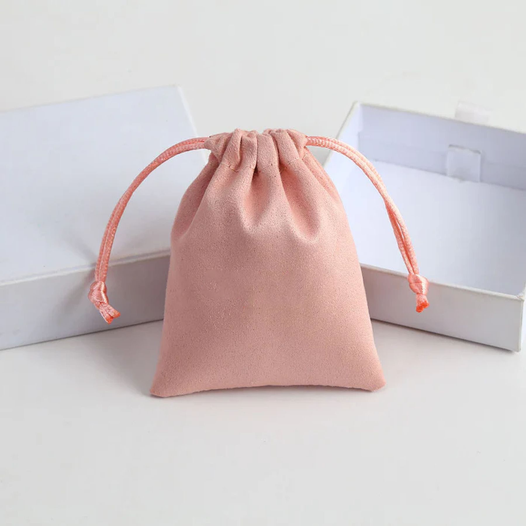 Suede Drawstring Jewelry Bag Gift Packaging Pouch 7