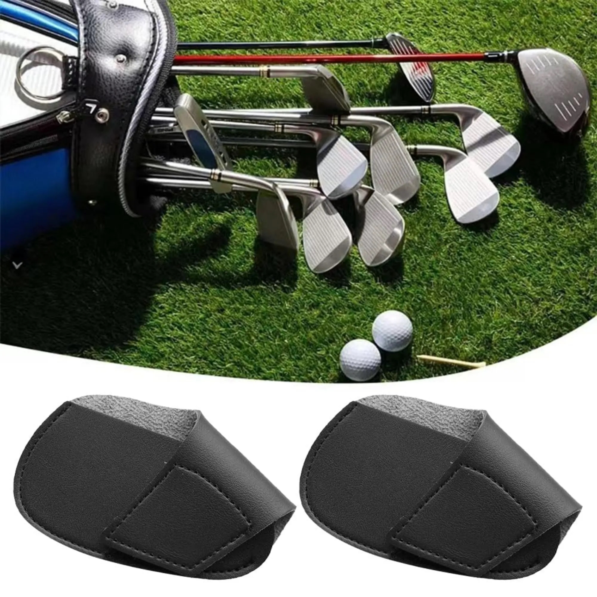 Leather Golf Iron Head Covers Set 8