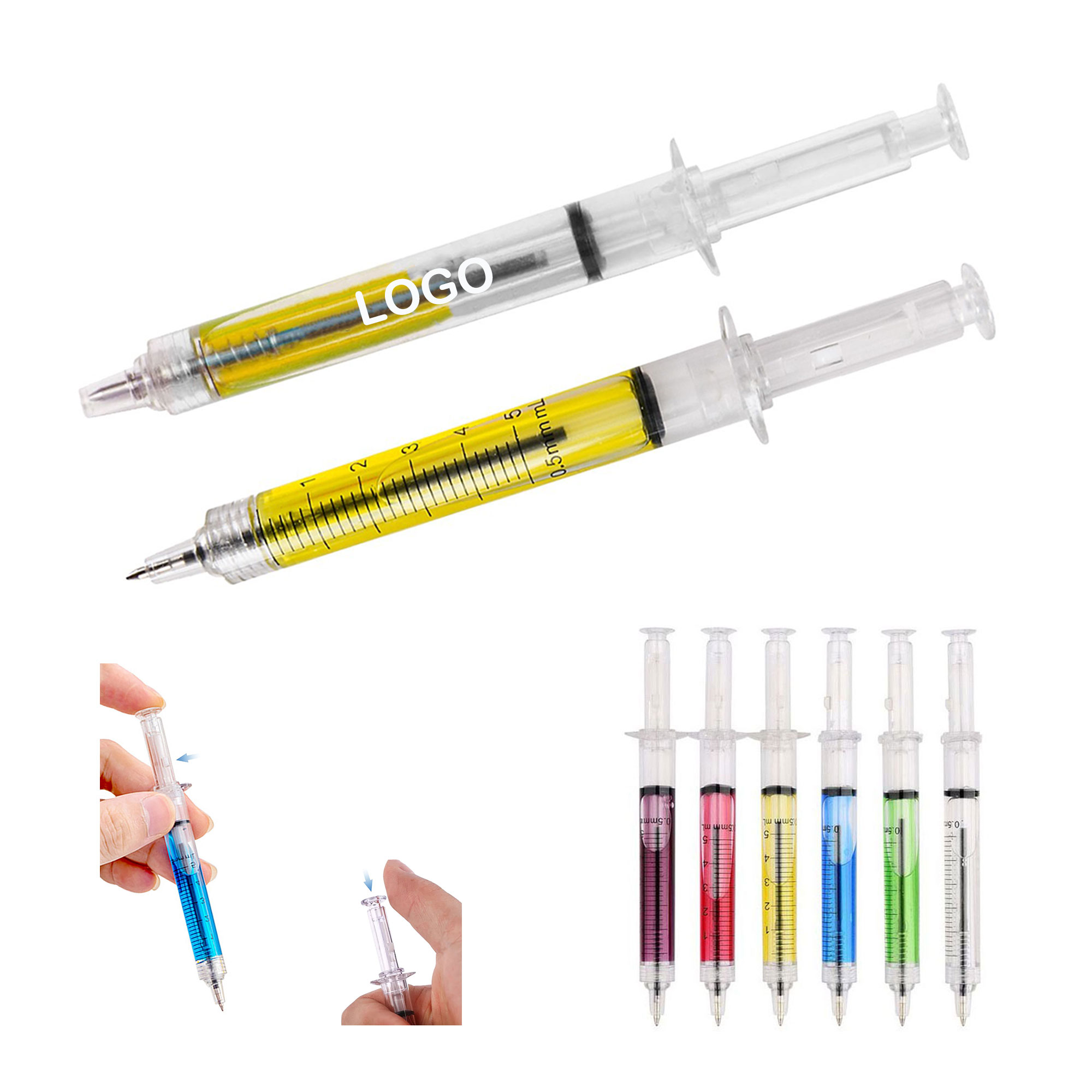 Novelty Syringe Oily Rollerball Ballpoint Pen 2