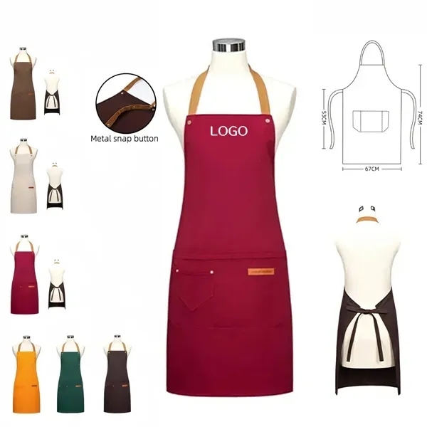 Waterproof Cooking Apron with Multiple Pockets 13