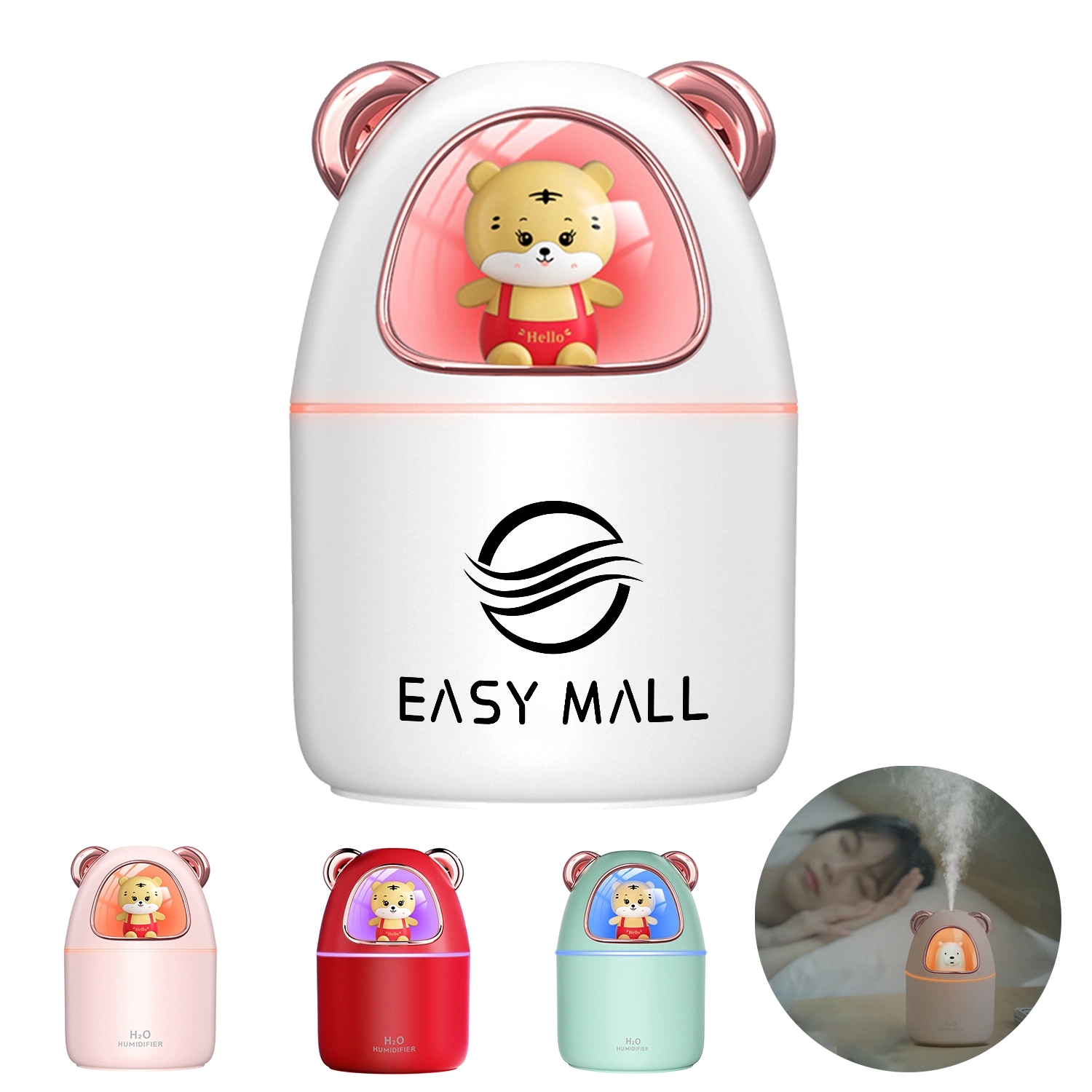 350Ml Cool Mist Humidifier Night Light 2