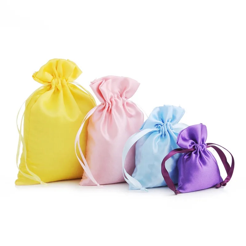 Customize Satin Gift Drawstring Bag 3