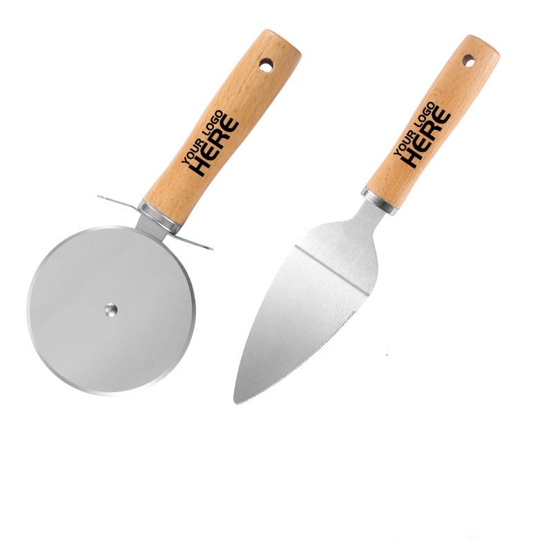 Pizza knife and spatula two-piece set 3