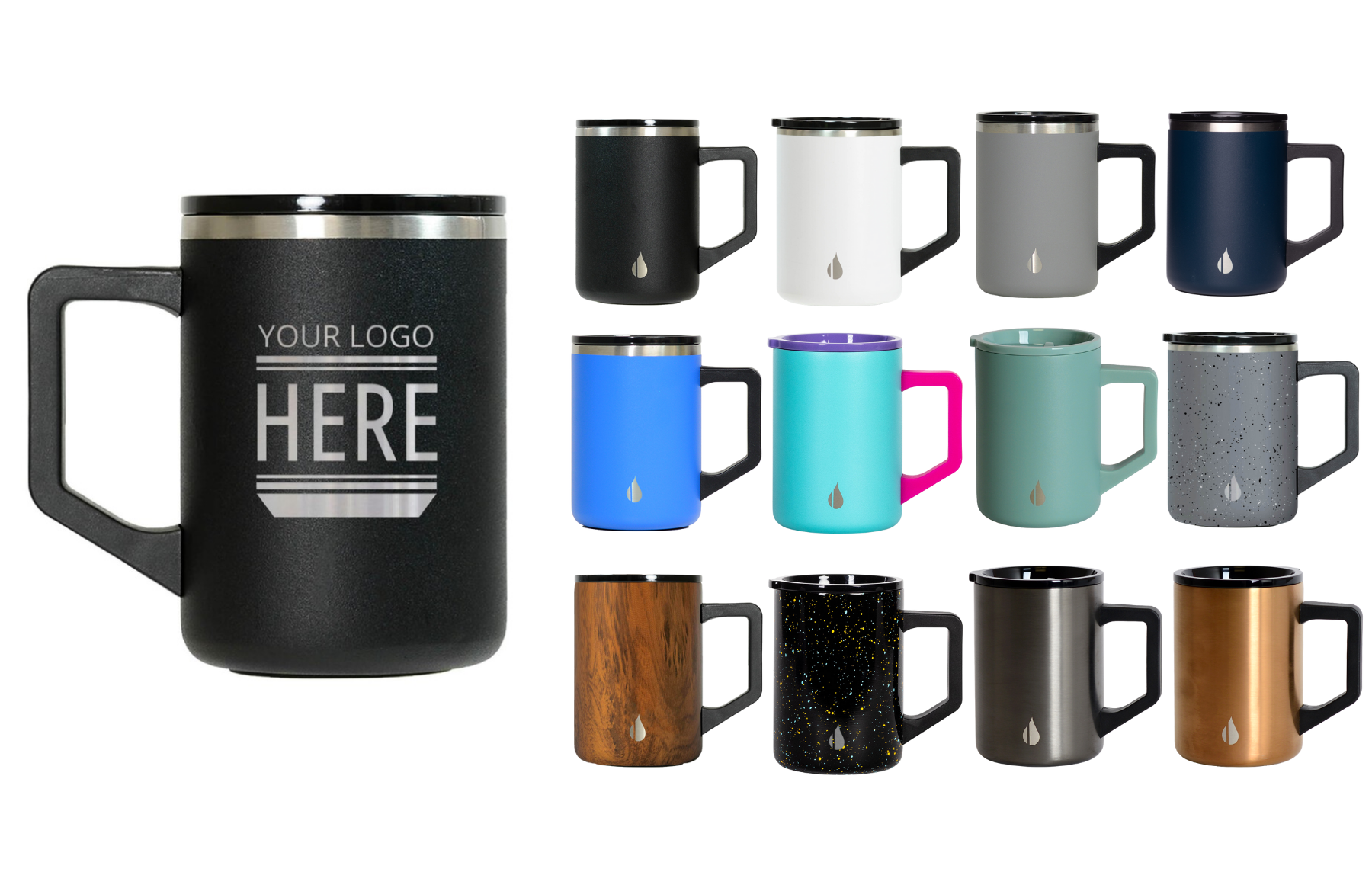 Elemental® Summit 16oz Stainless Steel Camp Mug with Shatter-free Lid 8