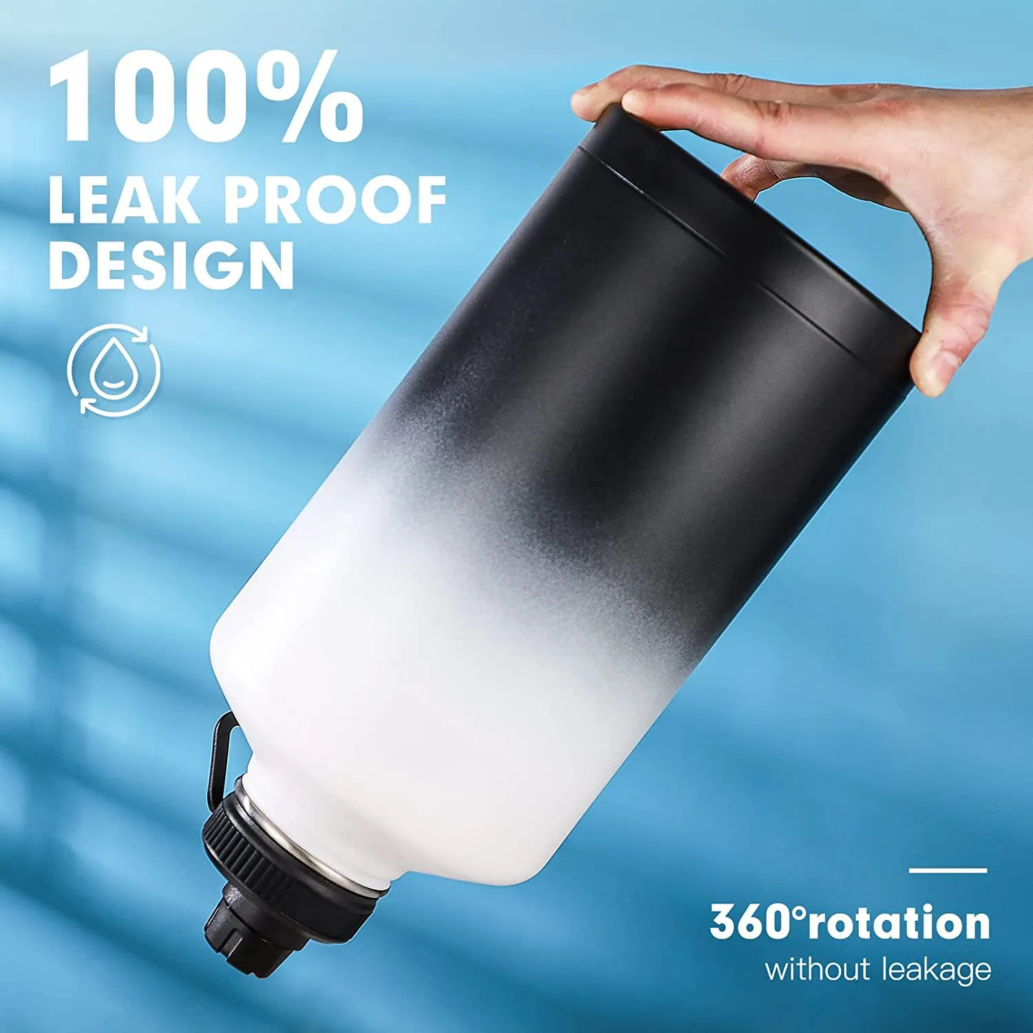 One Gallon Water Bottle Insulated, custom water bottle with logo imprint 3