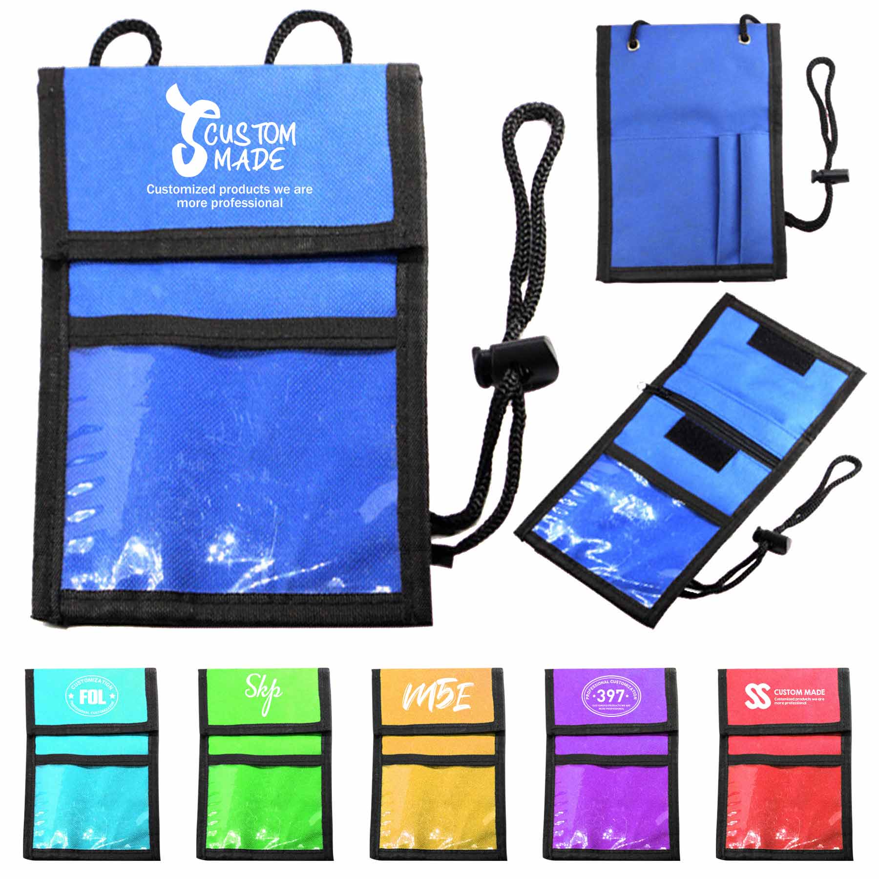 Neck Wallet with ID Badge Holder 1