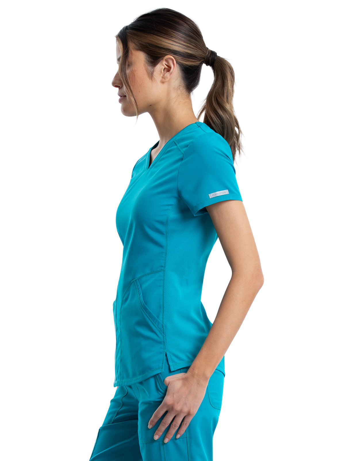 Cherokee - Workwear Revolution - Women's 2-Pocket V-Neck Top 18