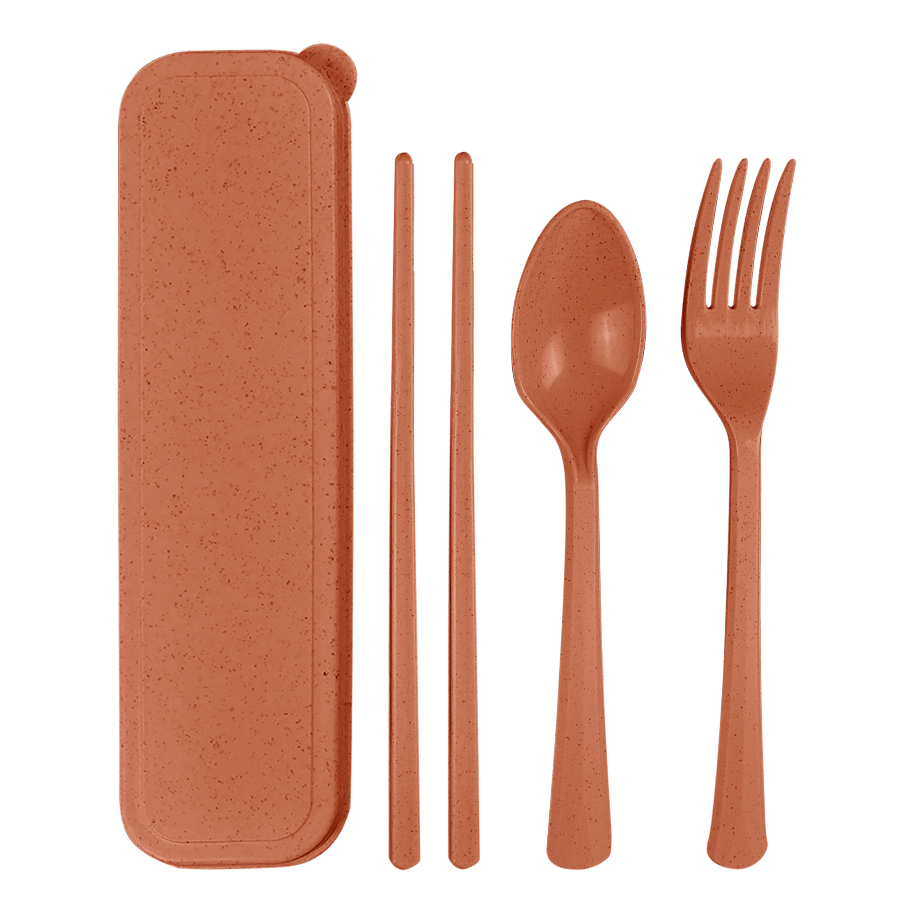 Portable Wheat Straw Tableware 3-Piece Set 12
