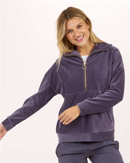 Women's Manchester Corded Quarter-Zip Pullover - BW5203 28