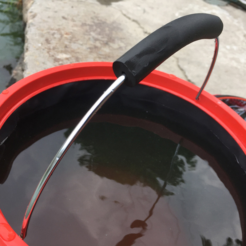2000D Oxford 12L Portable Folding Camping Car Wash Bucket 6