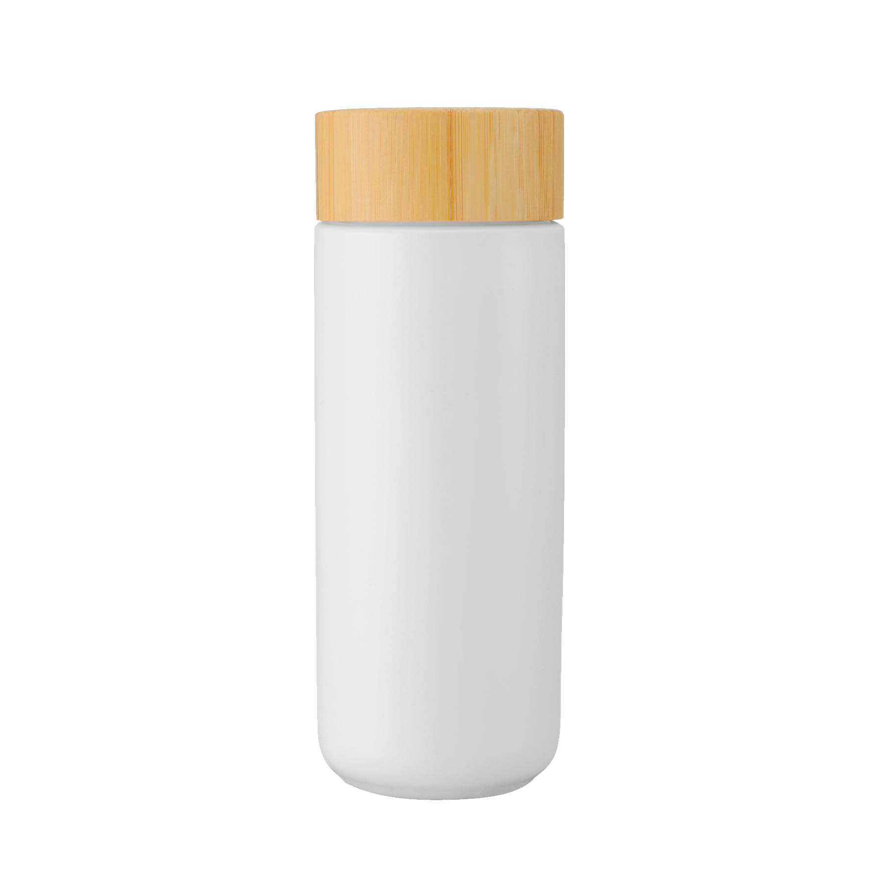 10 oz. Double Wall Ceramic Bottle w/Bamboo Lid 5