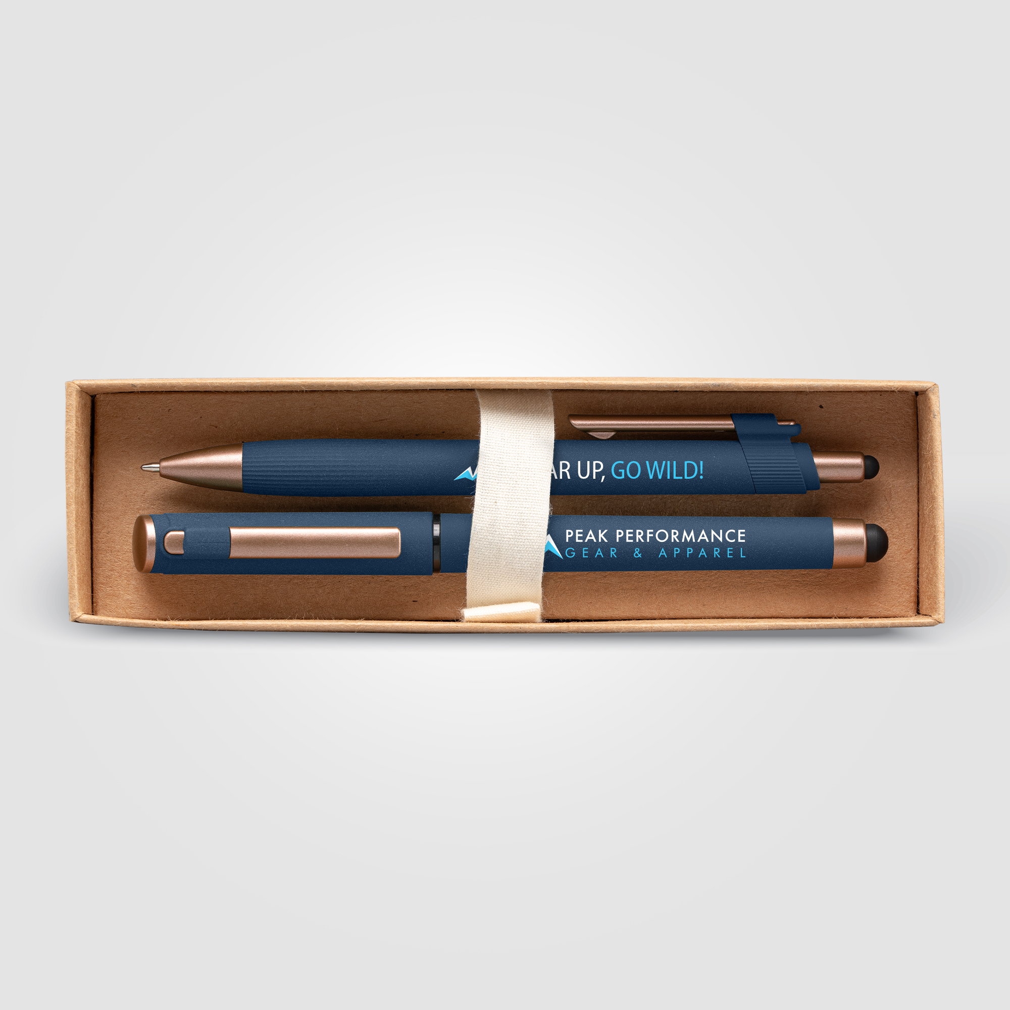 York Recycled Plastic Bronze Trim Pen Gift Set 6