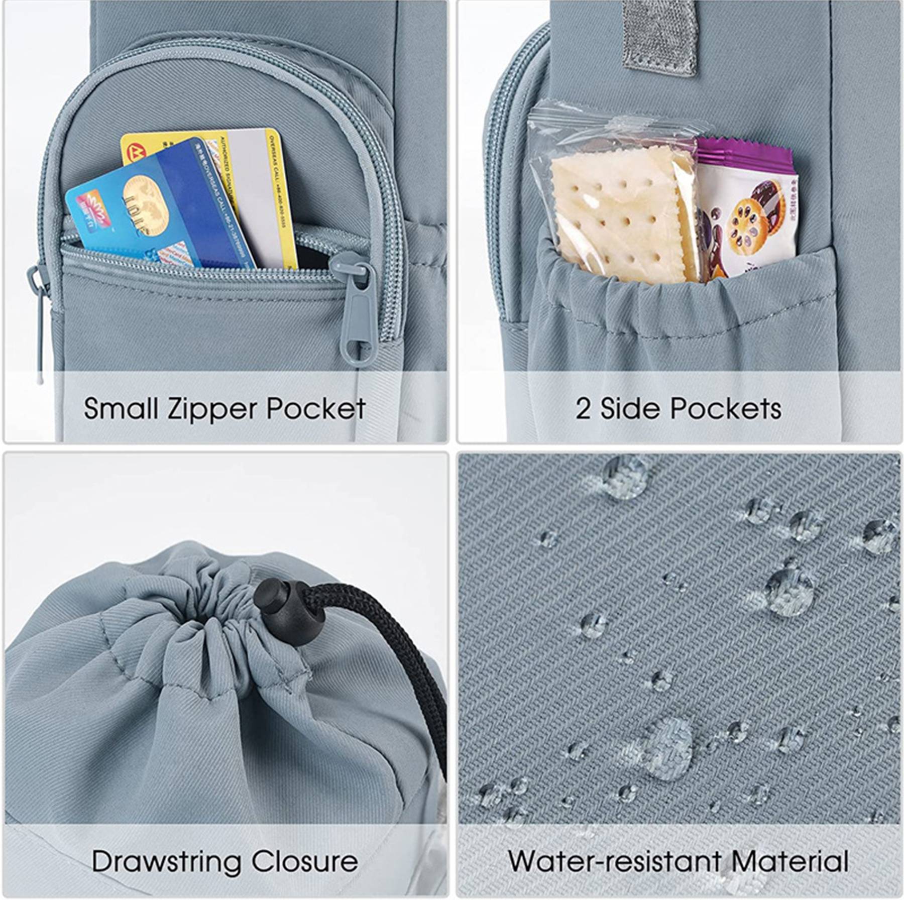 Canvas Portable water bottle insulation bag 7