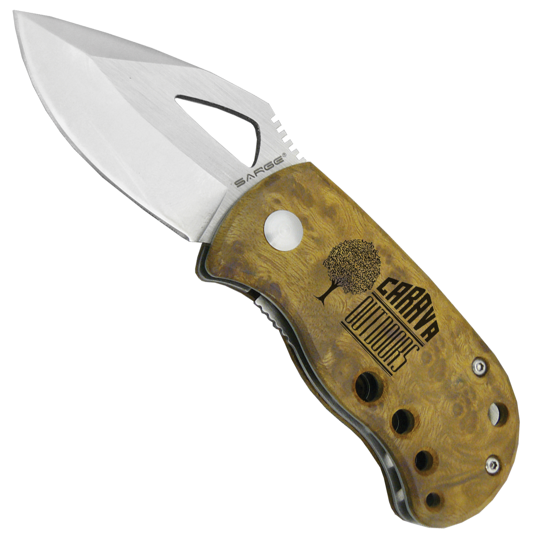 Maple Burl Fat Boy - Pocket Knife 2