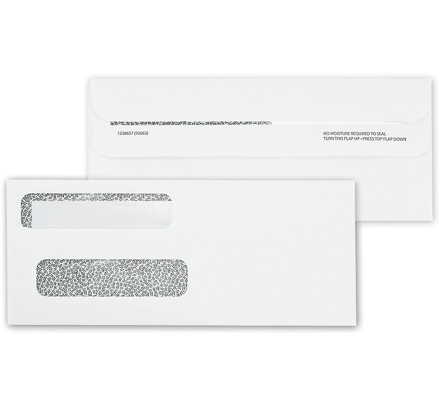 Envelopes, Double Window Confidential, Self-Seal 2