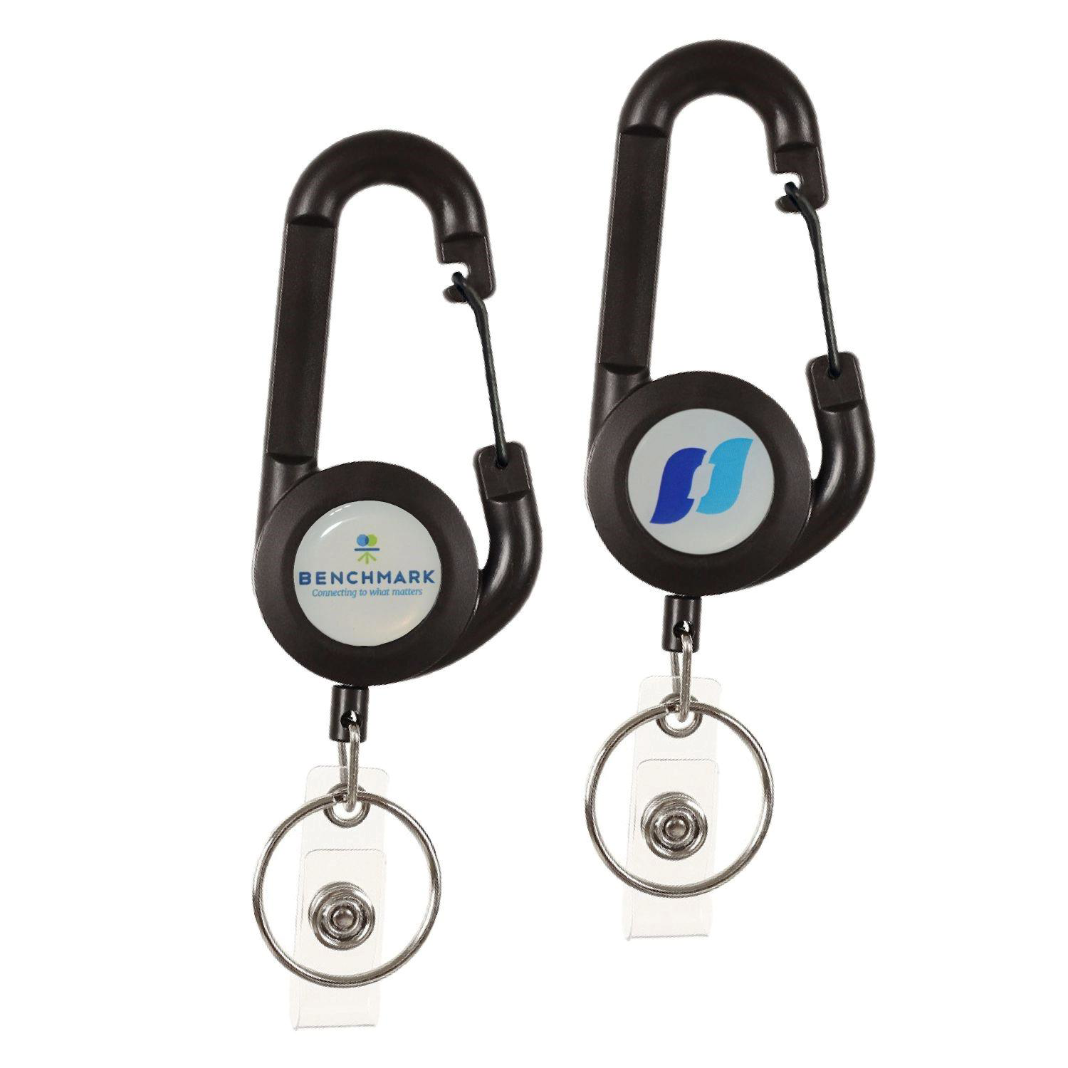 Round Carabiner Badge Reel w/ Keyring 1