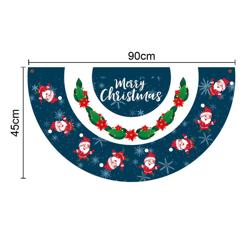90x45CM Christmas Fan Flag 4
