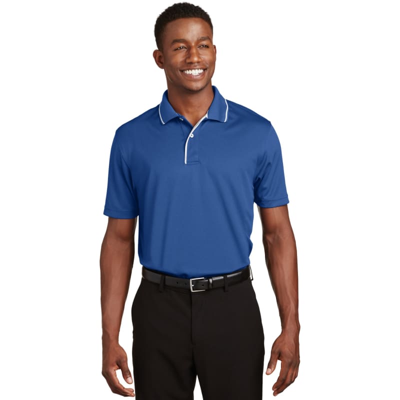 Sport-Tek Dri-Mesh Polo With Tipped Collar And Piping. 6