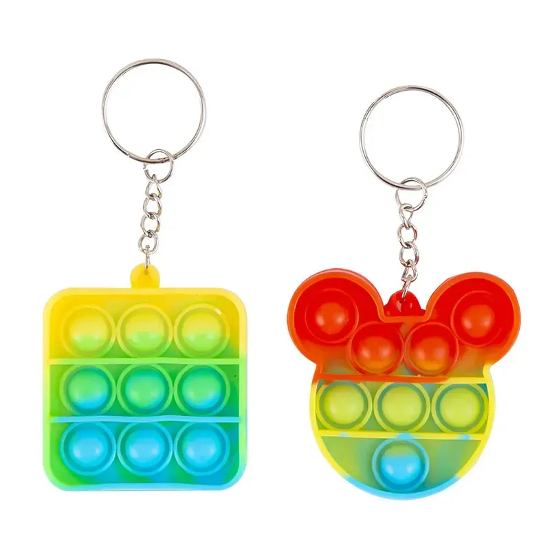 Christmas Series Bubble Push Pop Keychain 2