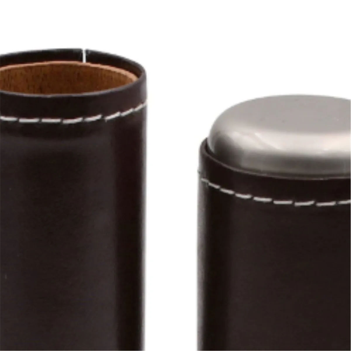 Portable Genuine Leather Single Cigar Travel Tube Case 3