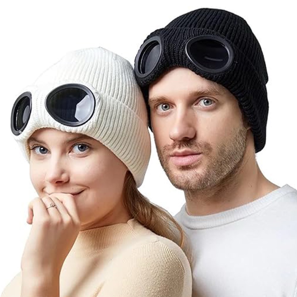 Ski Hats With Windproof Glasses 5