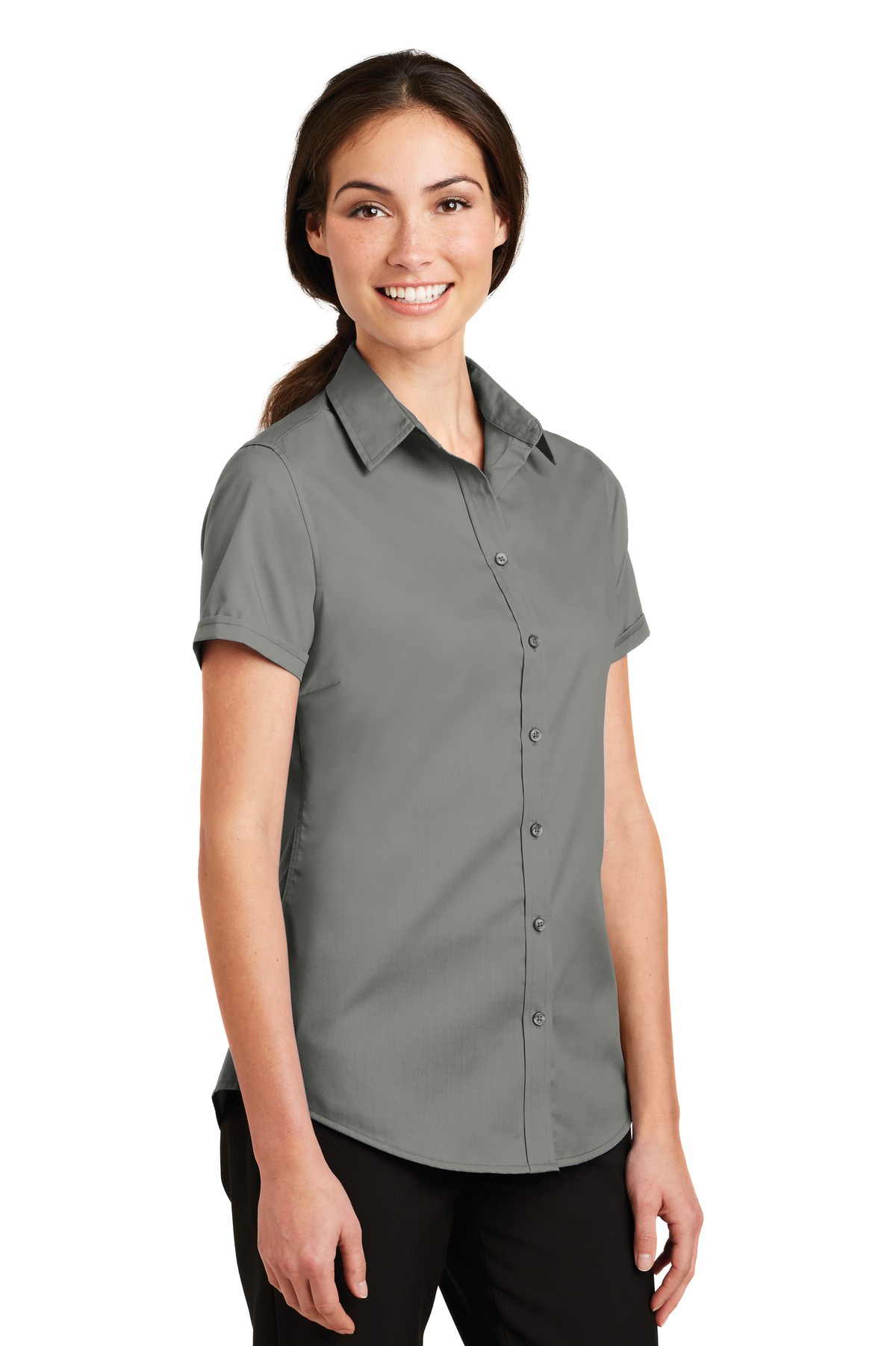 Port Authority Women's Short Sleeve SuperPro Twill Shirt. L664 45