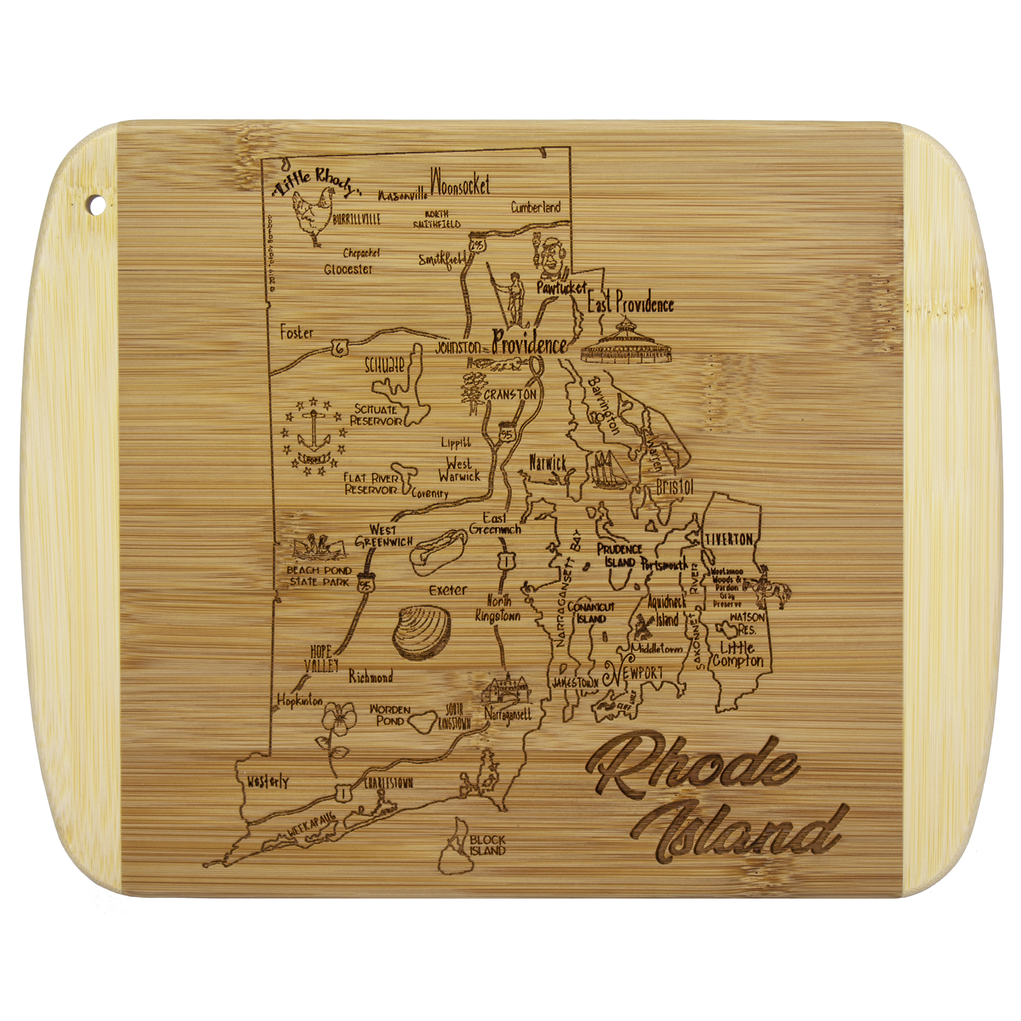 A Slice of Life Rhode Island Serving & Cutting Board 8