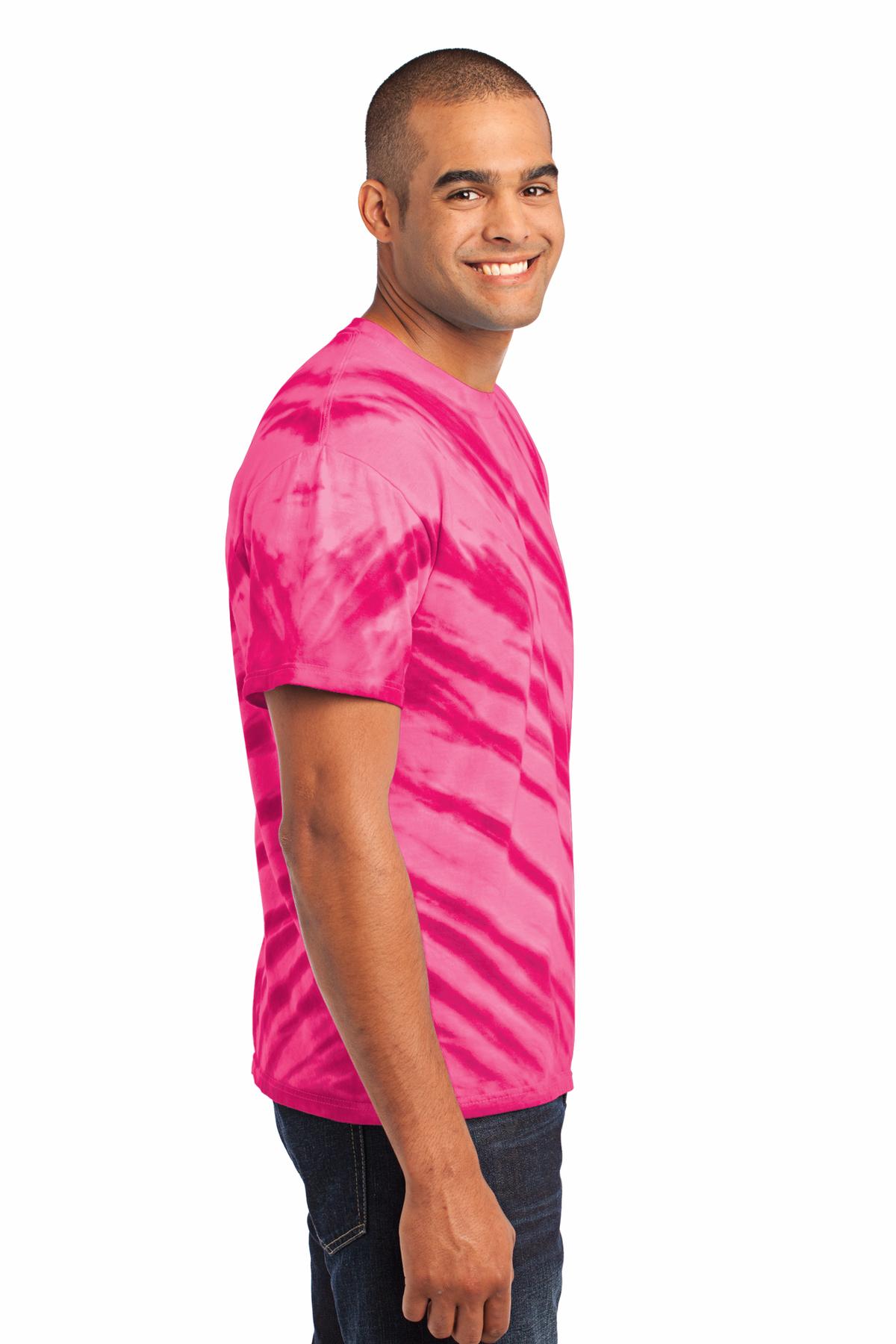 Port & Co Tiger Stripe Tie-Dye Tee. PC148 30
