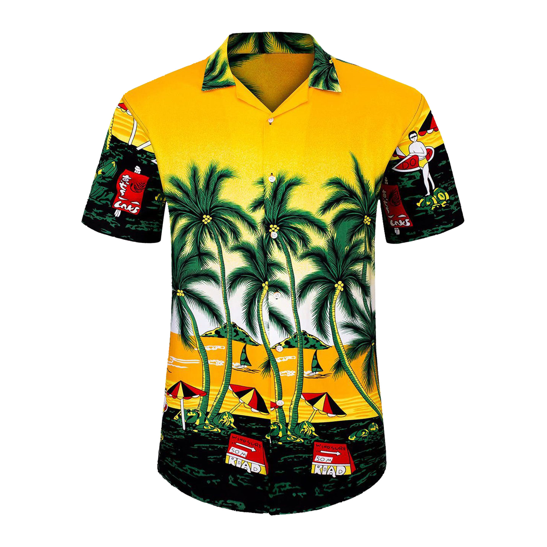 Mens Hawaiian Short Sleeve Shirt 34