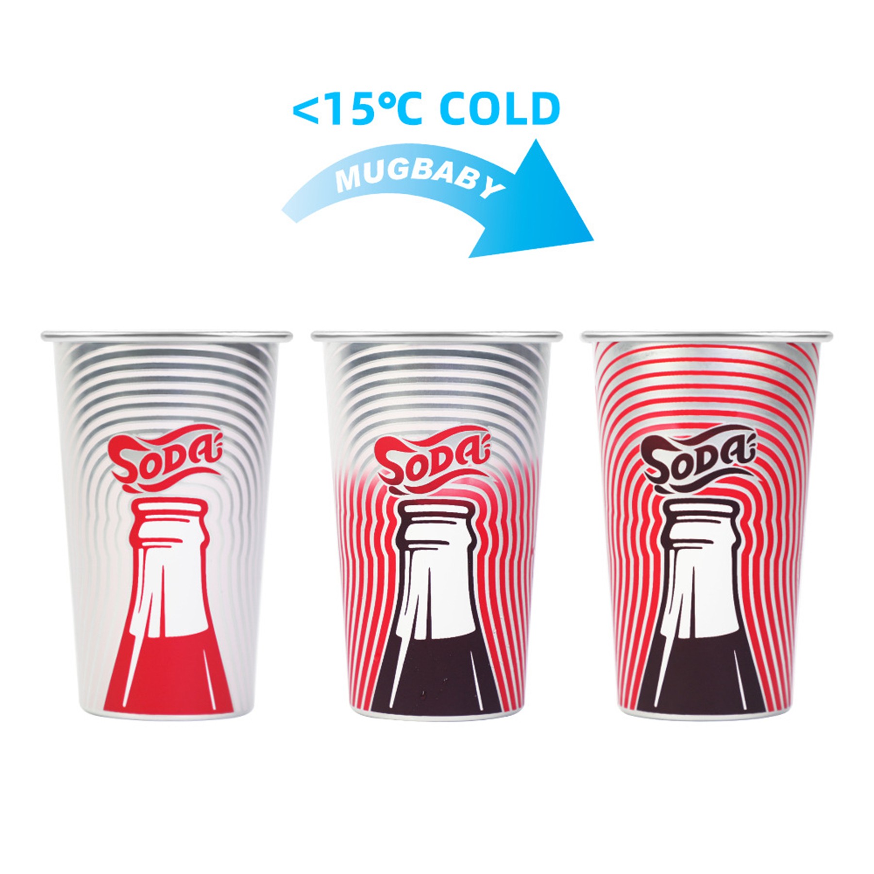 16Oz Cold Change Beer Aluminum Cups 1
