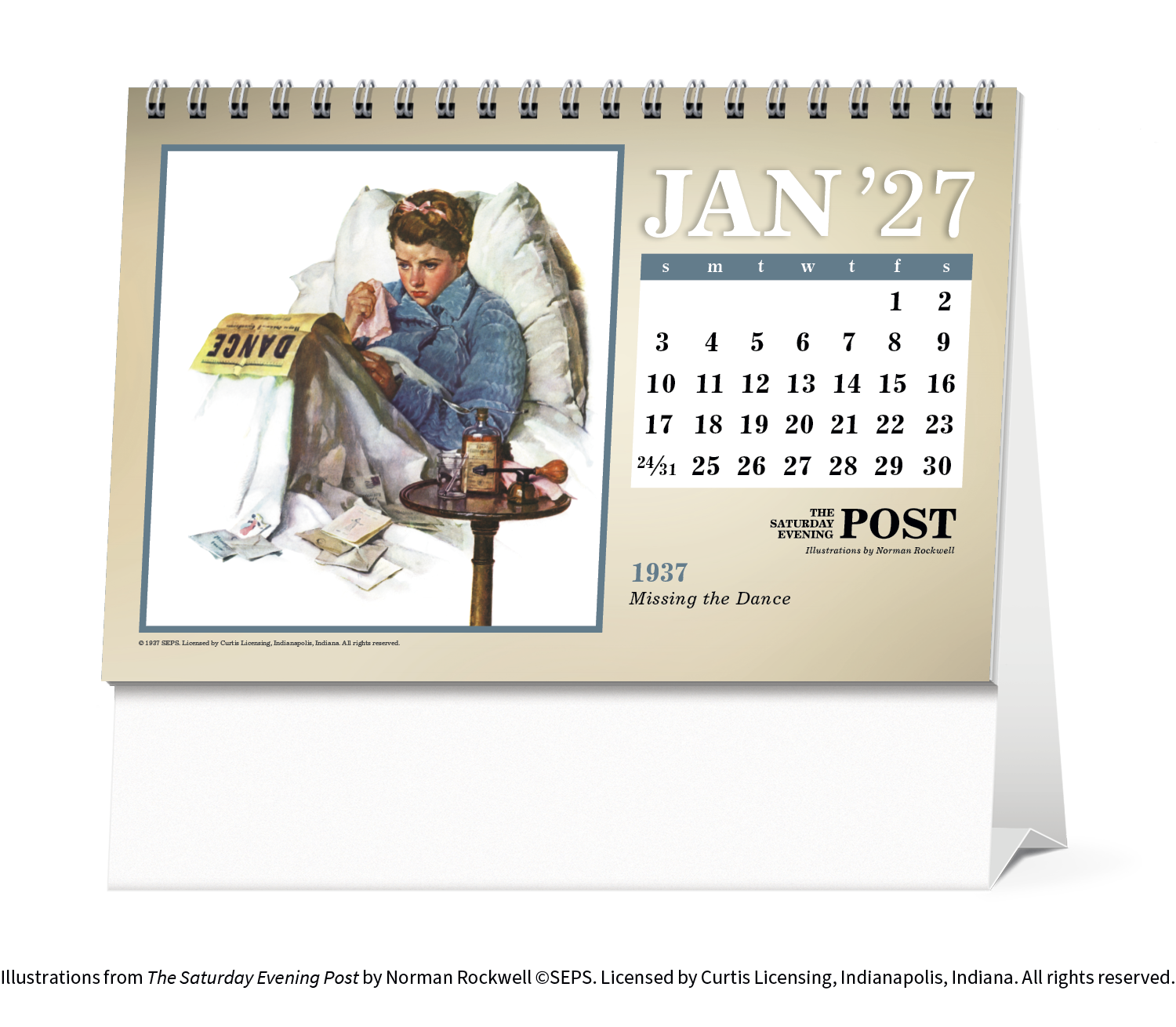 Triumph® Calendars The Saturday Evening Post Large Desk Calendar 62