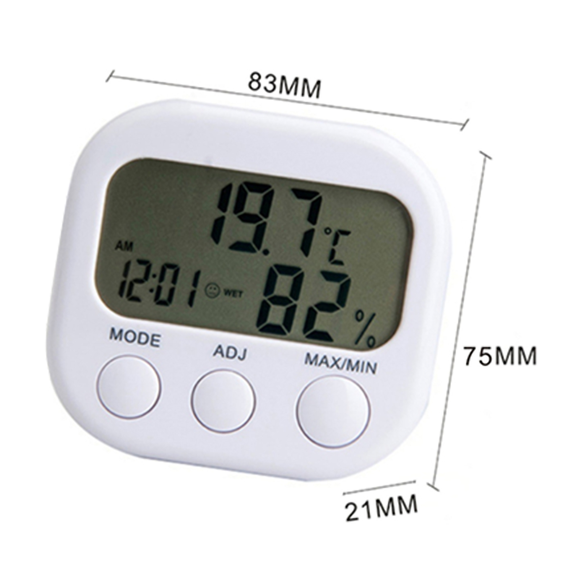 Digital Thermometer w/Alarm Clock 3